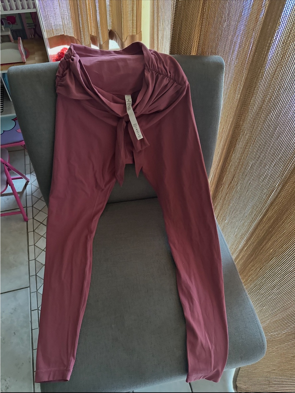 lululemon athletica Rose-Mauve Tie-Waist Leggings